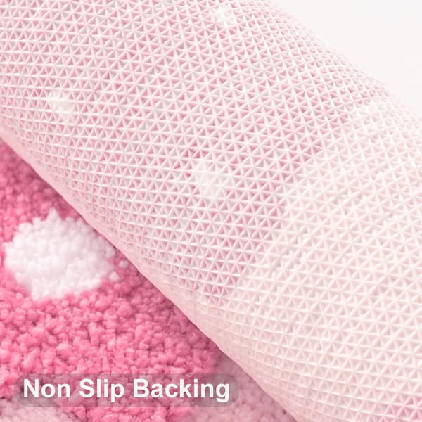 Absorbent Microfiber Bathroom Mat 45X65cm Non-Slip Thick Soft Bathroom Rug Quick Dry Shower Mat-FX-