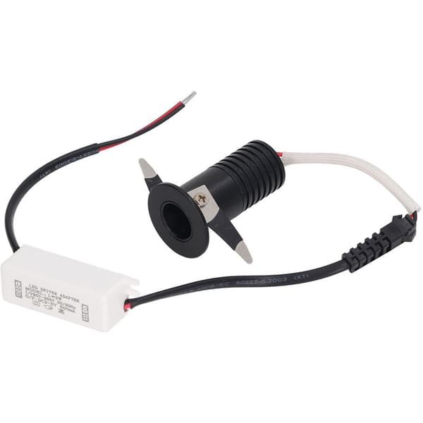 3W LED Recessed Spotlight Mini Under Cabinet Light Downlights with LED Driver for Kitchen Cabinet Ceiling AC85-265V White Light 6000K