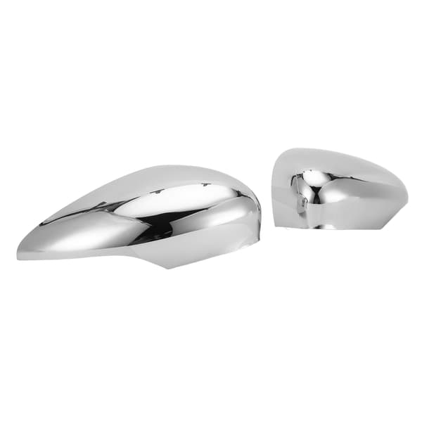 2 stk. sidespeildeksel sølvkrom 8A6117K747CA erstatning for Ford Fiesta MK7 2009-2015