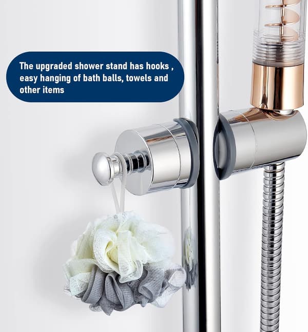 Universal shower head holder rail 20-25mm adjustable shower