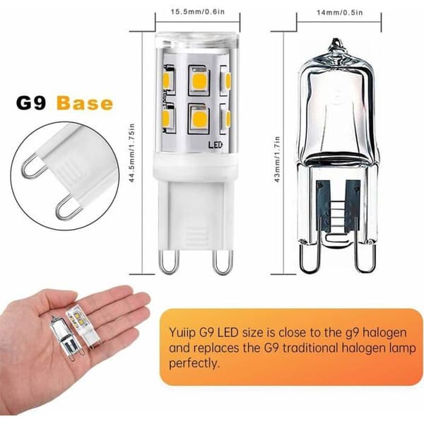 G9 LED-lampor 2W motsvarande 20W varmvit 3000K 200lm 10-pack Odipie-FX-