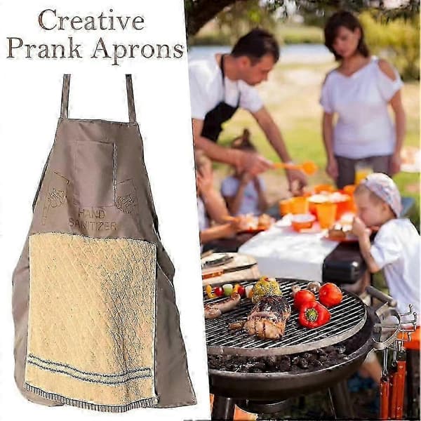Chef's Prank Apron - Ultimate funny gag gift for men with hidden surprise pocket for kitchen mischief and practical jokes 2026
