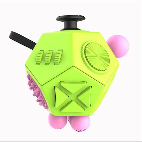12-sidig fidget cube-leke, lindrer angst, stresslindring for barn, tenåringer og voksne A3 A3 A3
