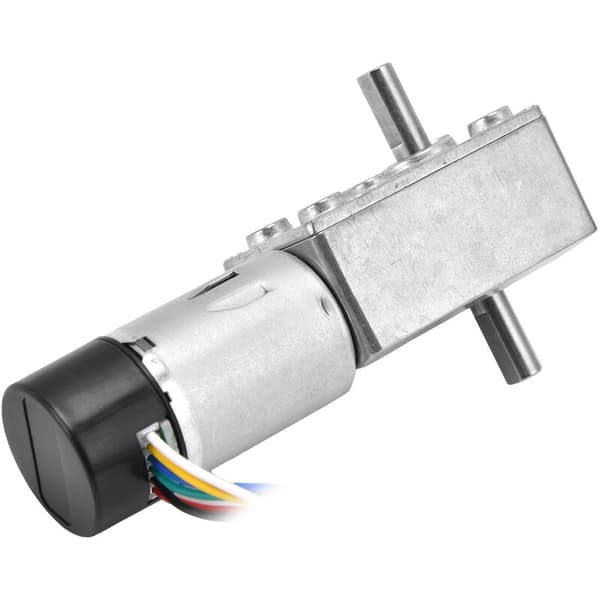 DC-snekkegearmotor 15 mm dobbeltaksel hastighedsreduktionsenhed med encoder JGY-370DC12V 150RPM