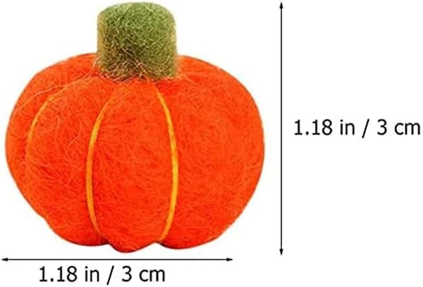 Halloweenpynt DIY Filt Håndverk Gresskar Ullfilt 5 Deler bd