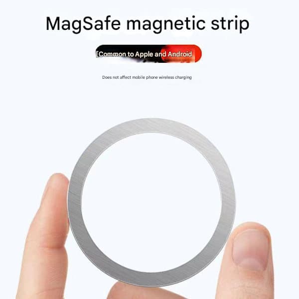 Magnetic Ring - Wireless Charging Circle with Magnet Plate for Mobile Phone - Stainless Steel Mobile Phone Case - O-ring Circle Magnet Plate