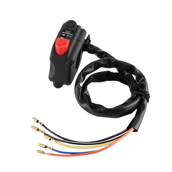 7/8 inch Motorcycle Handlebar Mounted On Off Kill Switch with Connecting Wires