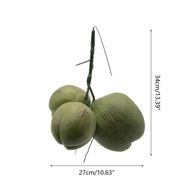 Simulated coconut, plastic coconut wedding pendant, wall-hanging simulated plant fruit decoration ornaments for festive occasions B B