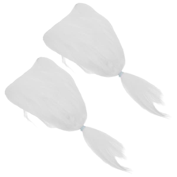 Fur Ears Headwear for Party 10 Pcs White Plush Costume Accessory