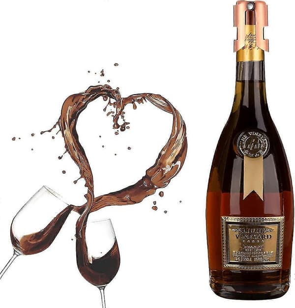 2-pak Champagneflaskeprop Rustfrit Stål Champagneforsegler Rustfri (FMY)