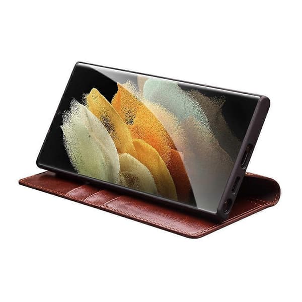 QIALINO Leather Case for Samsung Galaxy S22 Ultra 5G