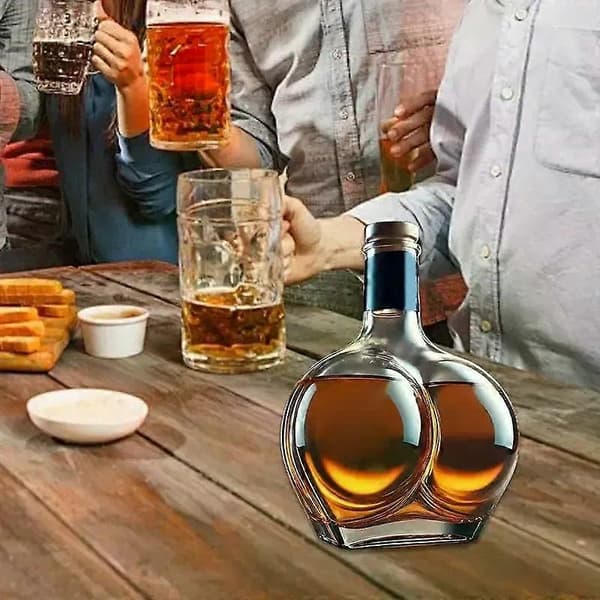 Creative Whiskey Bottle Decanter Realistic Novelty Glass Container Liquor Bottle Whiskey Wine Brandy Scotch Bourbon Vodka Decanter Style C Style C