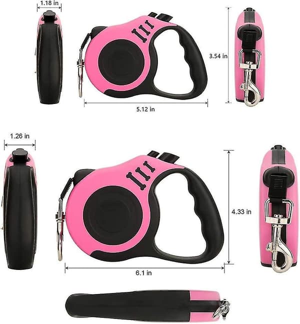 Retractable Dog Leash, Dog Walking Leash with Non-Slip Handle, Suitable for Small/Medium Dogs or Cats