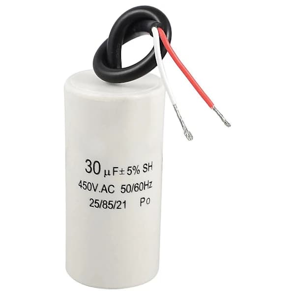 2-trådig kabel 30uF 450VAC 50/60Hz CBB60 Motorstart- och driftkondensator
