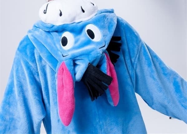 Fancy Cosplay-kostym Onesie Pyjamas Vuxen Nattkläder Åsna S S