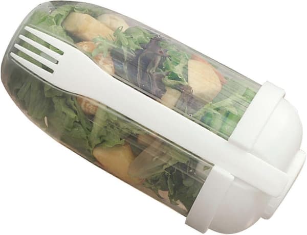 Salad Shaker Cup 1000 ml with Fork and Lid, Easy Salad Container for Office and Travel