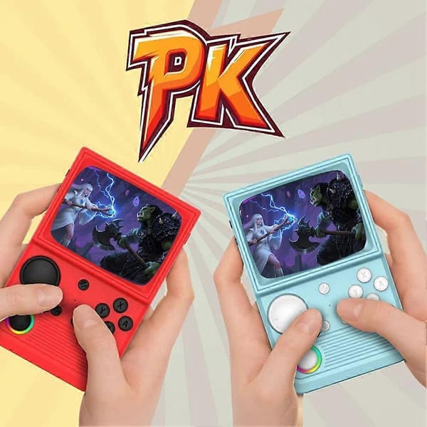 R36T Retro Handheld Game Console, 64GB with 15,000 Games, 3.6-inch IPS Screen, Portable Video Player, Black Grey Grey