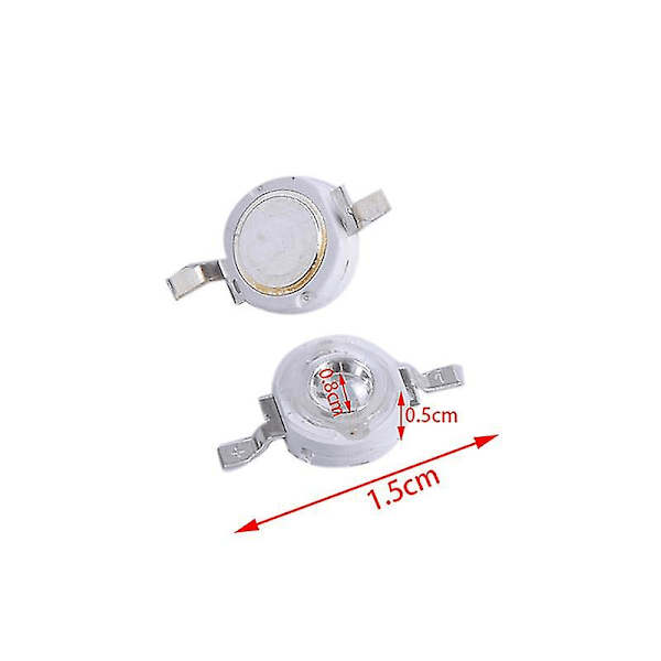 10 stk. 3W LED-lamper med UV-lyschips 395nm LED ultraviolett lys