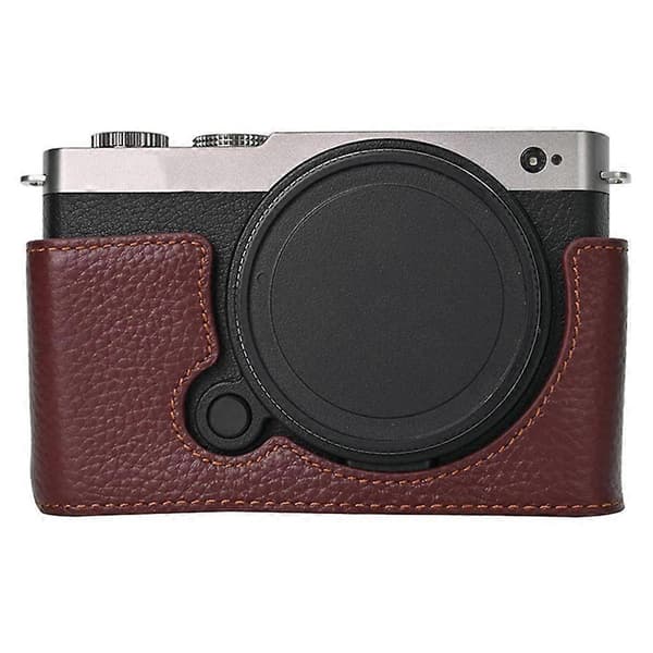 Q9k Kamerataske til Panasonic Lumix S9, Stor Åbning, Ægte Ko C5S Læderbeskyttelse med Håndledsrem