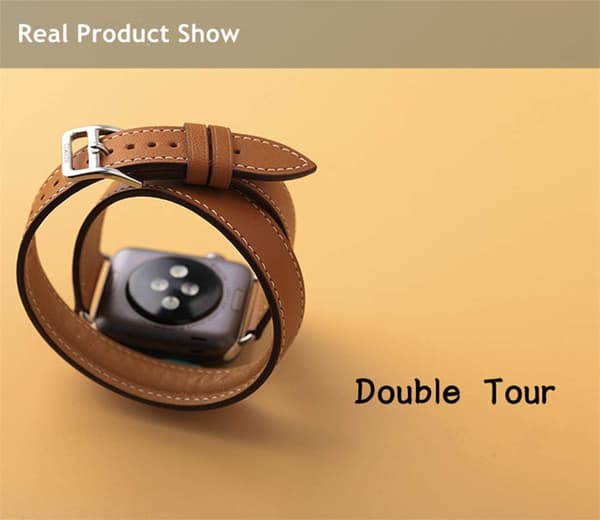 Brown Bracelet Compatible with Apple Watch 41mm 40mm 38mm Leather d