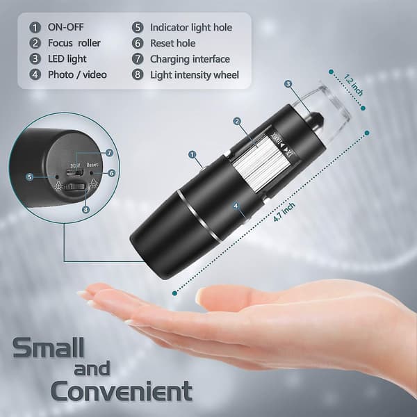 Portable Wifi Digital Microscope Handheld HD Camera Magnifier For Phones