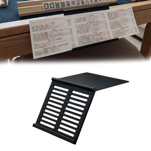4 stk. Mahjong-kortholdere – Foldbart underlagsstativ til amerikansk Mahjong, pladsbesparende vinklet displaystativ, 3D-printet bord Sort / 4 Black / 4