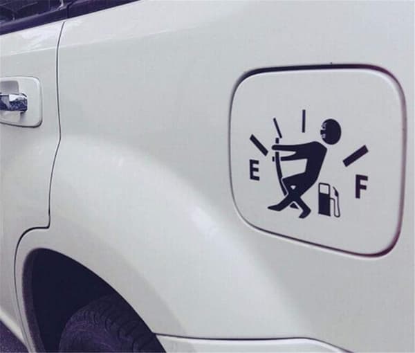 Funny Car Fuel Tank Decal, Creative Car Decals Funny S