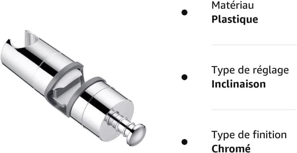 Universal brusehovedholder skinne 20-25mm justerbar bruser