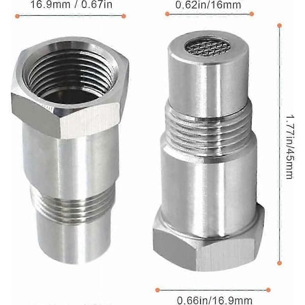 2 st Oxygen Sensor Extender Spacer For Cars Engine Exhaust System M18 x1.5, 45mm Lambda Sensor