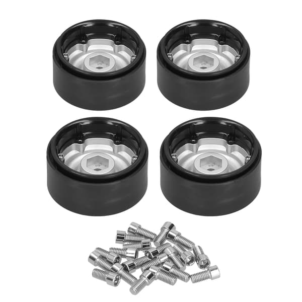4 st RC Beadlock hjulnav metall hjulnav ersättning för AXIAL/TRX4/GEN8/MST/hspSilver