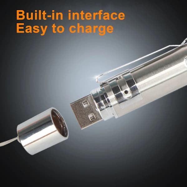 Bærbar USB-genopladelig kattelegetøj med LED-pointer [CO]