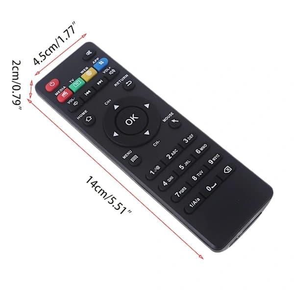 för CS918 918S MK818 GV11D MXV Q7 Q8 för Smart TV Box Trådlös Mini IR Ersättningsfjärrkontroll