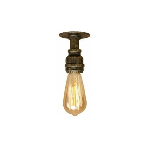 Cham Taklampe Loft Industriell Jernrør Rør Kran E27 Taklamper Retro Lamper - Mønster