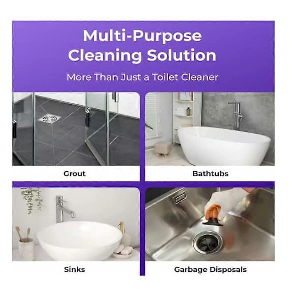 1-5 pulloa nopeavaikutteista Fizzclean-WC-puhdistusvaahtoa