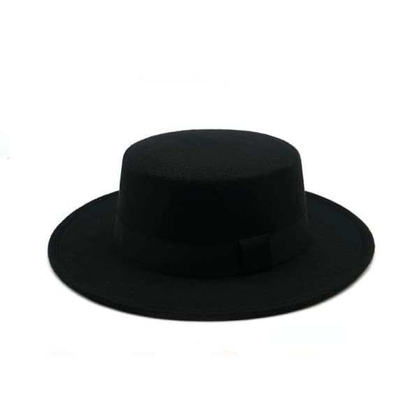Fedora Hat til Mænd, Filt Trilby Hat til Kvinder, Bredskygget Panama Hat Unisex
