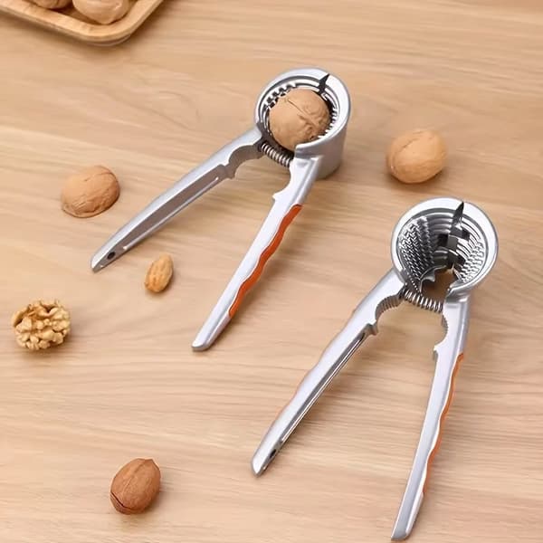 Multifunctional Nutcracker - Walnut Clamp & Dried Fruit Tool in Aluminum