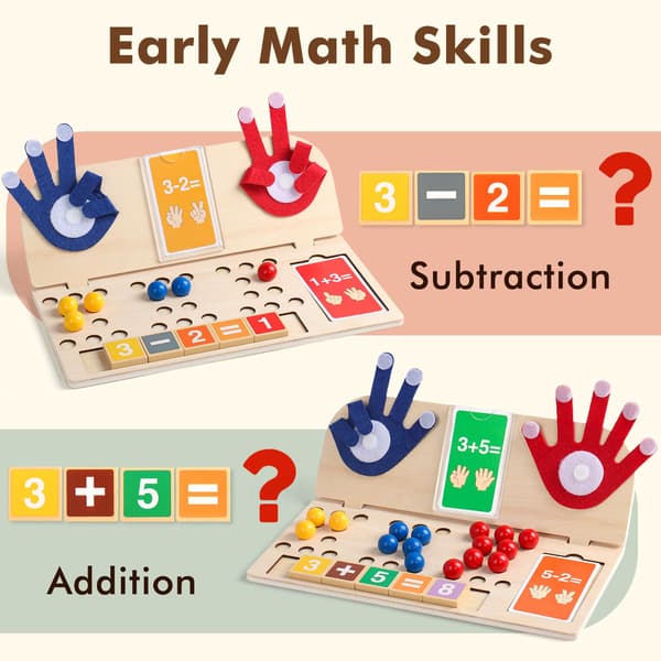 Matematikmanipulationer Montessori-legetøj til 3-årige førskolepædagogisk legetøj