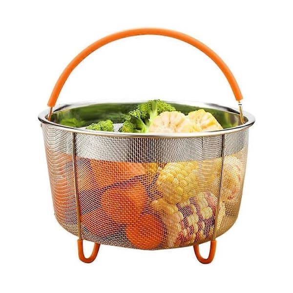 Dampkurv i rustfrit stål, Instant-Pot-tilbehør til Ninja Foodi trykkoger og Multi