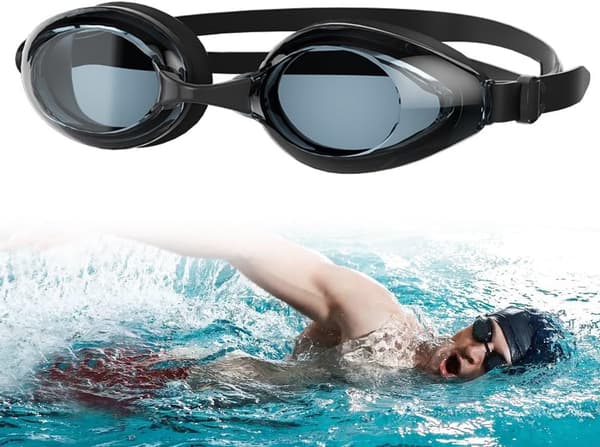 Performance Competition Goggles, Swimming Goggles for Training & Competition, Anti-fog Coating, UV Protection
