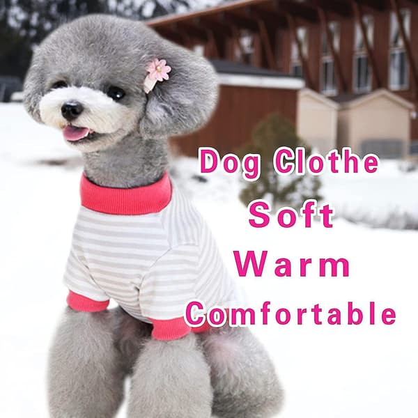 Dog Clothes Cat Sweater: Warm Pet Clothes (Grey, L)