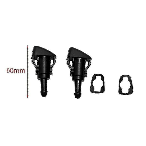 Front Windshield Wiper Nozzle Compatible with Subaru Impreza - Windshield Washer Nozzle Black Musta