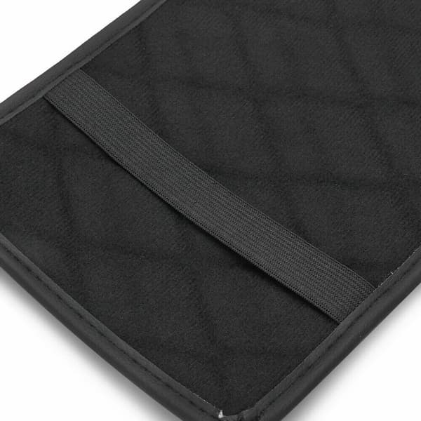 1× Bilarmstøttepute Deksel Midtkonsollboks PU-skinnpute Matte Tilbehør, Svart