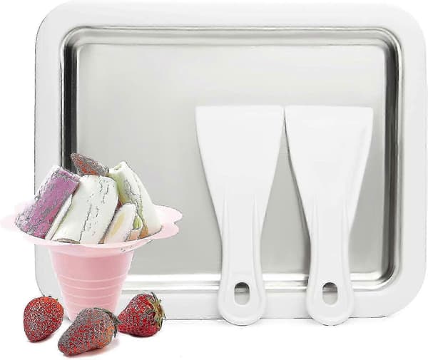Ice Plate for Making Ice Cream, Rolled Ice Cream Maker, Ice Roll Plate for DIY Ice Rolls