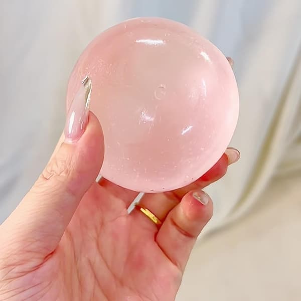 Squishy Stressbold | Sensorisk klemmelegetøj til stresslindring Langsomt stigende stresslindrende klemmelegetøj Strækbart skrivebordslegetøj Blå og Lyserød