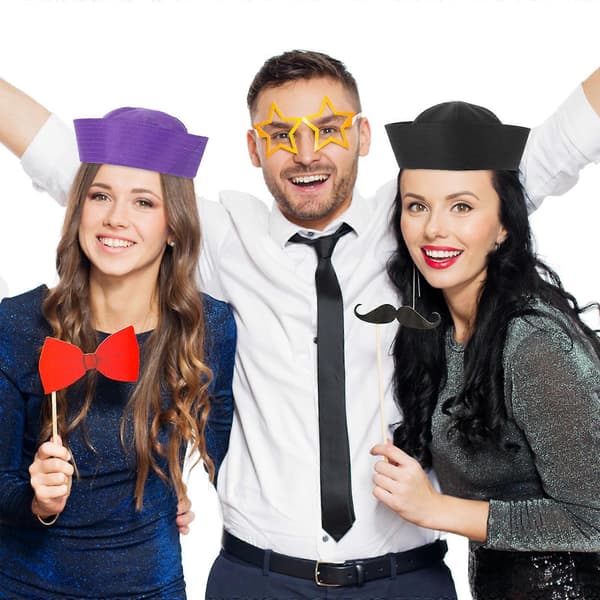 3 kpl merimieshattuja cosplay-juhliin, violetit polyesteriset kapteeninhatut