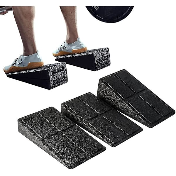 Justerbar Squat Wedge Block Skridsikker Squat Rampe Dødløft Wedge Lægstrækker Skråbræt til Squat og Dødløft
