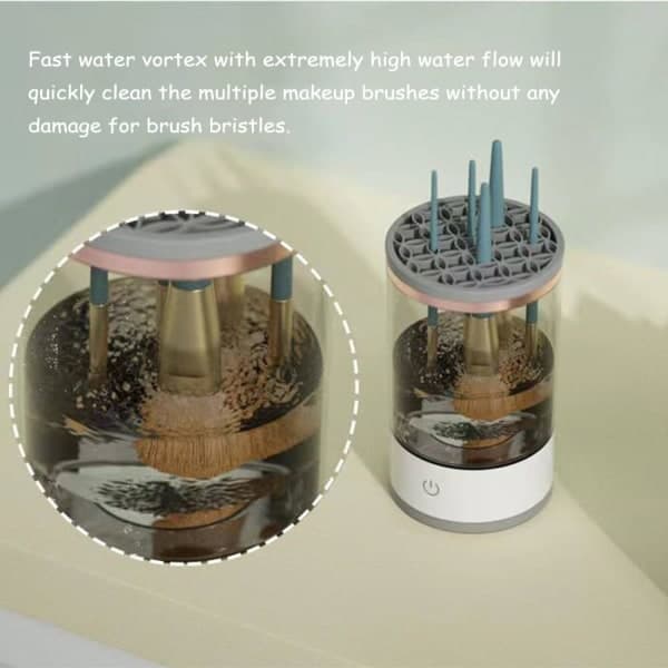 Makeupbørsterenser - Elektrisk makeupbørsterensermaskine, Automatisk