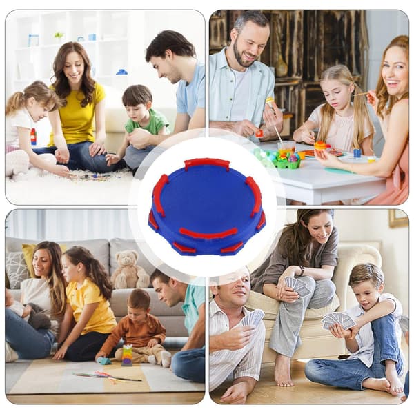 Genanvendeligt Gyro Fighting Battling Game til Stadionkamp Rund Perleblå Round Pearl Blue