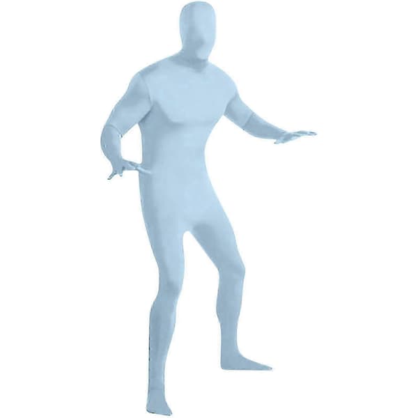 Second Skin-dragt, Helkropsdragt Udklædning, Komiske Kostumer Lyseblå S Light Blue S