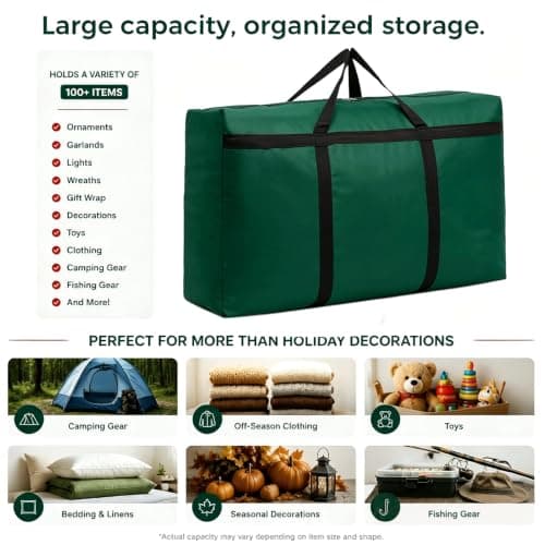 Large Suitcase Foldable Storage Bag Oversized Moving Bag Multifunctional Carry-on, Green, Medium Green Medium Green Medium